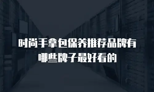 时尚手拿包保养推荐品牌有哪些牌子最好看的