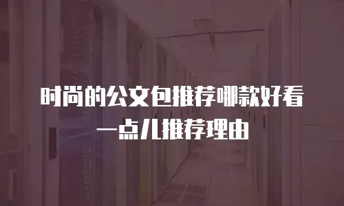 时尚的公文包推荐哪款好看一点儿推荐理由