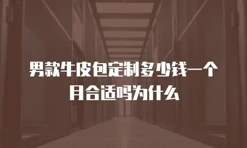 男款牛皮包定制多少钱一个月合适吗为什么
