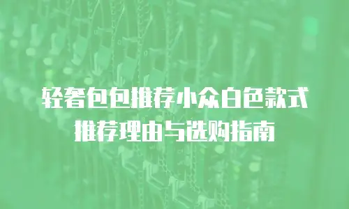 轻奢包包推荐小众白色款式推荐理由与选购指南