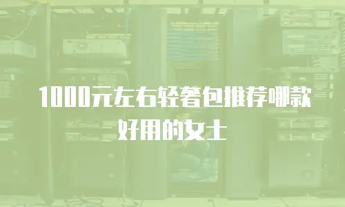 1000元左右轻奢包推荐哪款好用的女士