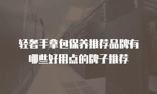 轻奢手拿包保养推荐品牌有哪些好用点的牌子推荐