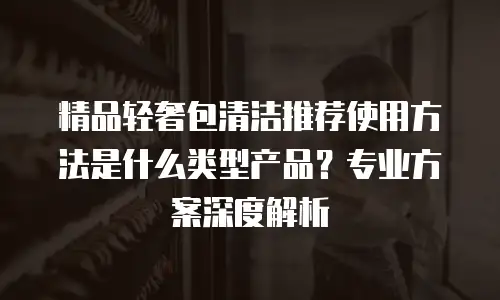 精品轻奢包清洁推荐使用方法是什么类型产品？专业方案深度解析