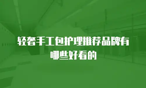 轻奢手工包护理推荐品牌有哪些好看的