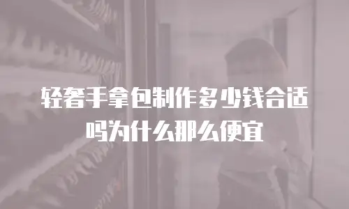 轻奢手拿包制作多少钱合适吗为什么那么便宜