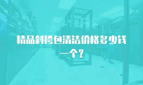 精品斜挎包清洁价格多少钱一个？