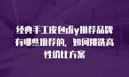 经典手工皮包diy推荐品牌有哪些推荐的，如何挑选高性价比方案