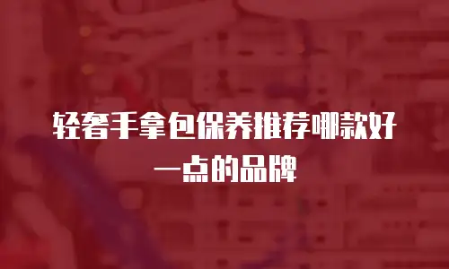 轻奢手拿包保养推荐哪款好一点的品牌