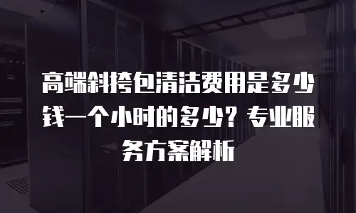 高端斜挎包清洁费用是多少钱一个小时的多少？专业服务方案解析