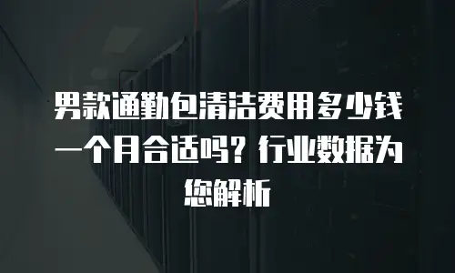男款通勤包清洁费用多少钱一个月合适吗？行业数据为您解析