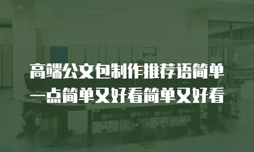 高端公文包制作推荐语简单一点简单又好看简单又好看