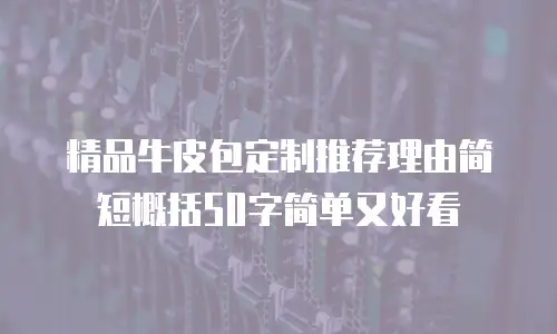 精品牛皮包定制推荐理由简短概括50字简单又好看