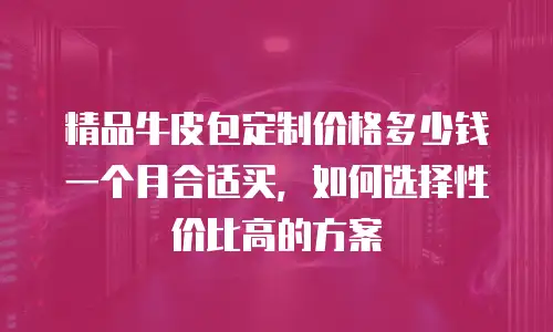 精品牛皮包定制价格多少钱一个月合适买，如何选择性价比高的方案