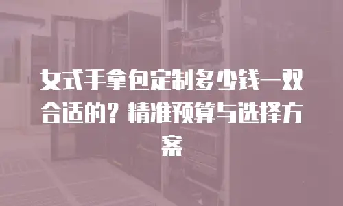 女式手拿包定制多少钱一双合适的？精准预算与选择方案