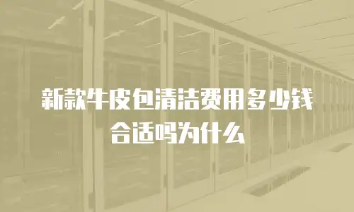 新款牛皮包清洁费用多少钱合适吗为什么