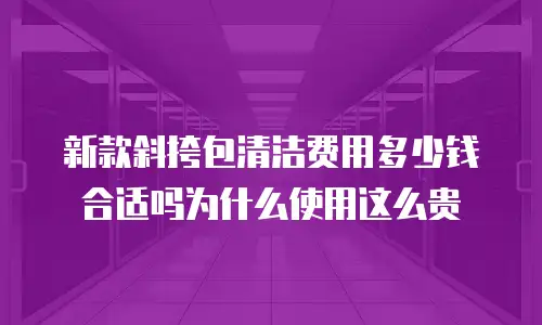 新款斜挎包清洁费用多少钱合适吗为什么使用这么贵
