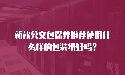 新款公文包保养推荐使用什么样的包装纸好吗？