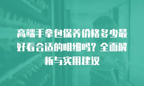 高端手拿包保养价格多少最好看合适的明细吗？全面解析与实用建议