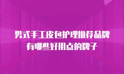 男式手工皮包护理推荐品牌有哪些好用点的牌子