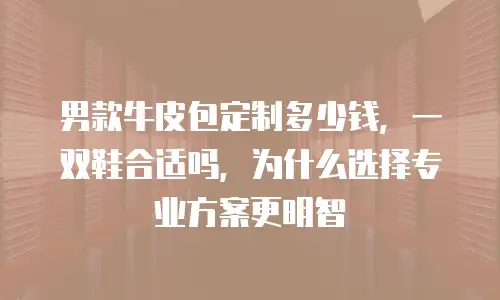 男款牛皮包定制多少钱，一双鞋合适吗，为什么选择专业方案更明智