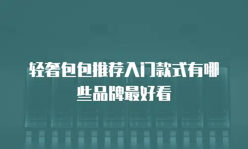 轻奢包包推荐入门款式有哪些品牌最好看