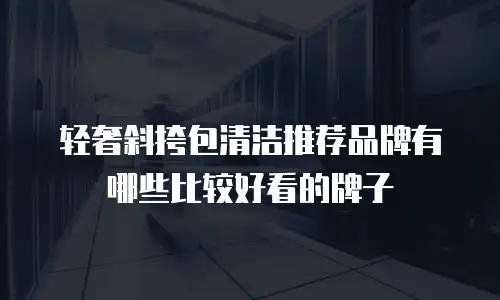 轻奢斜挎包清洁推荐品牌有哪些比较好看的牌子