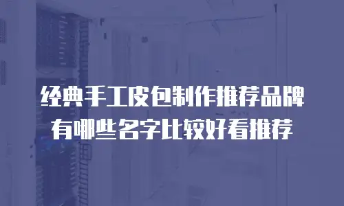 经典手工皮包制作推荐品牌有哪些名字比较好看推荐