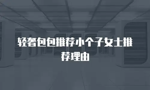 轻奢包包推荐小个子女士推荐理由