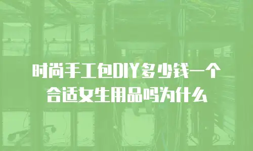时尚手工包DIY多少钱一个合适女生用品吗为什么