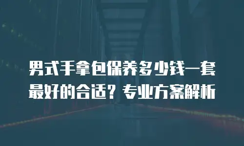 男式手拿包保养多少钱一套最好的合适？专业方案解析