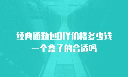 经典通勤包DIY价格多少钱 一个盒子的合适吗