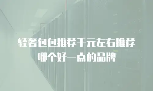 轻奢包包推荐千元左右推荐哪个好一点的品牌