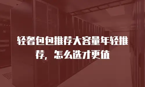 轻奢包包推荐大容量年轻推荐，怎么选才更值