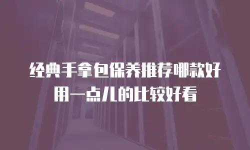 经典手拿包保养推荐哪款好用一点儿的比较好看