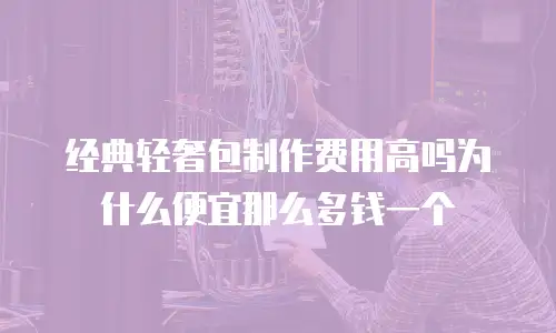 经典轻奢包制作费用高吗为什么便宜那么多钱一个