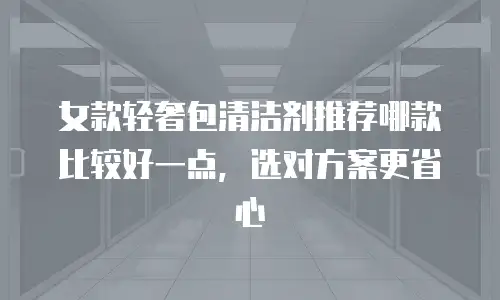 女款轻奢包清洁剂推荐哪款比较好一点，选对方案更省心