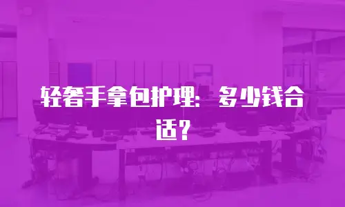 轻奢手拿包护理：多少钱合适？