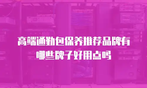 高端通勤包保养推荐品牌有哪些牌子好用点吗