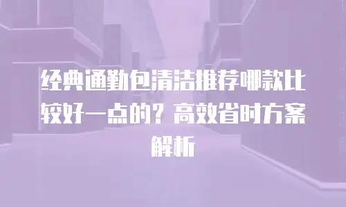 经典通勤包清洁推荐哪款比较好一点的？高效省时方案解析