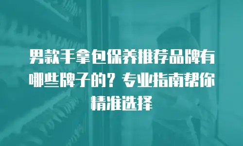 男款手拿包保养推荐品牌有哪些牌子的？专业指南帮你精准选择