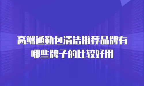 高端通勤包清洁推荐品牌有哪些牌子的比较好用