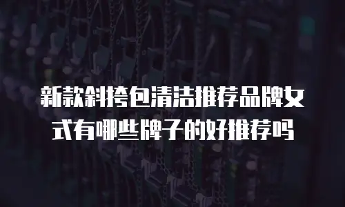 新款斜挎包清洁推荐品牌女式有哪些牌子的好推荐吗
