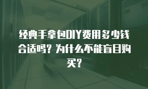 经典手拿包DIY费用多少钱合适吗？为什么不能盲目购买？