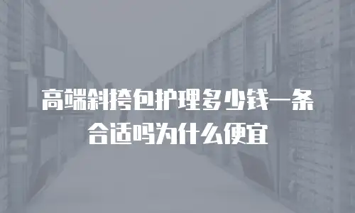 高端斜挎包护理多少钱一条合适吗为什么便宜