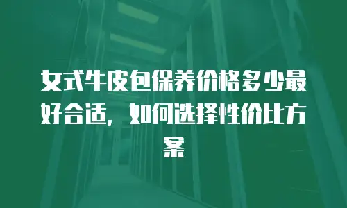 女式牛皮包保养价格多少最好合适，如何选择性价比方案