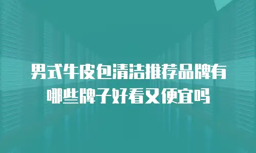 男式牛皮包清洁推荐品牌有哪些牌子好看又便宜吗