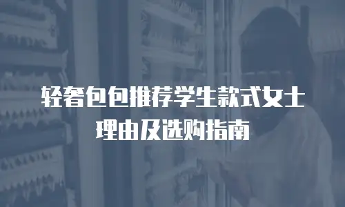 轻奢包包推荐学生款式女士理由及选购指南