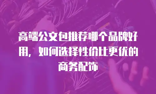 高端公文包推荐哪个品牌好用，如何选择性价比更优的商务配饰