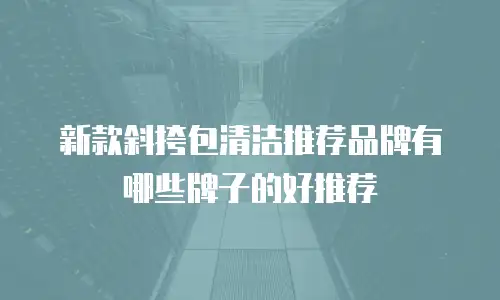 新款斜挎包清洁推荐品牌有哪些牌子的好推荐
