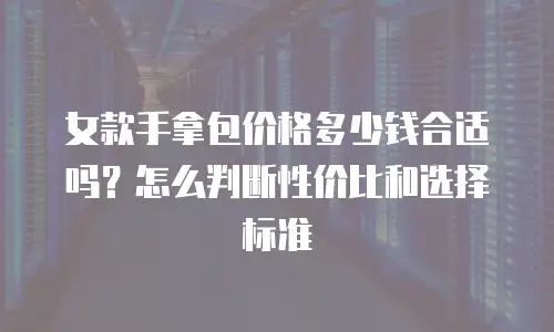 女款手拿包价格多少钱合适吗？怎么判断性价比和选择标准